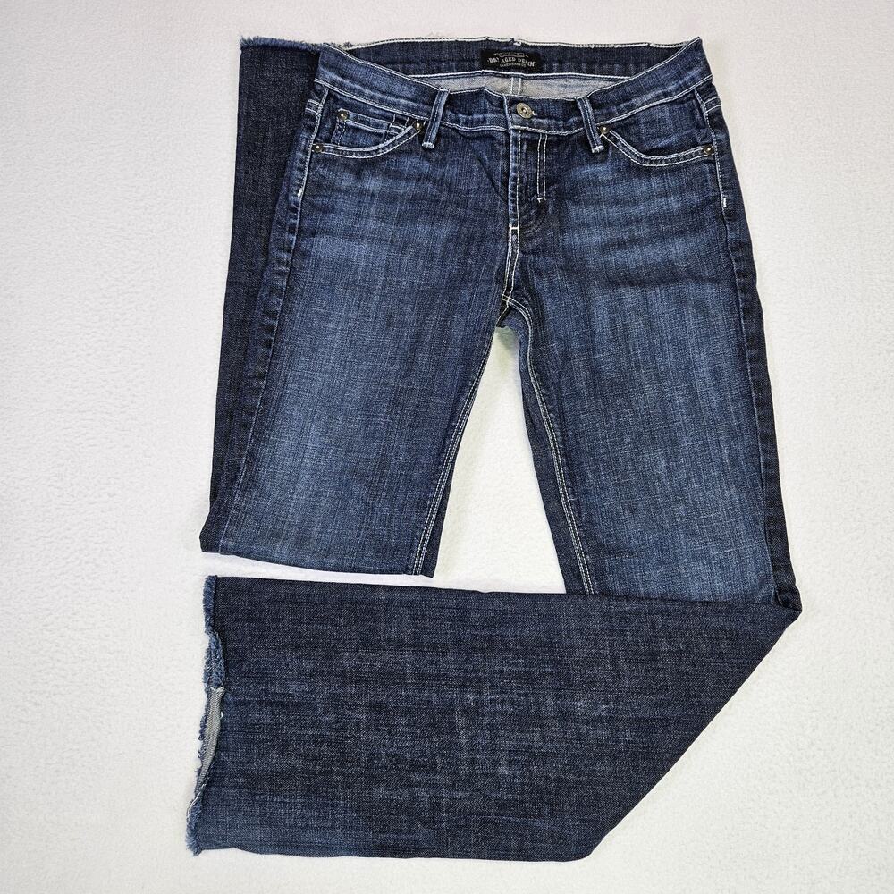 VTG James Jeans Made in USA Womens 27 Low Rise Denim Embroidered Bootcut Western